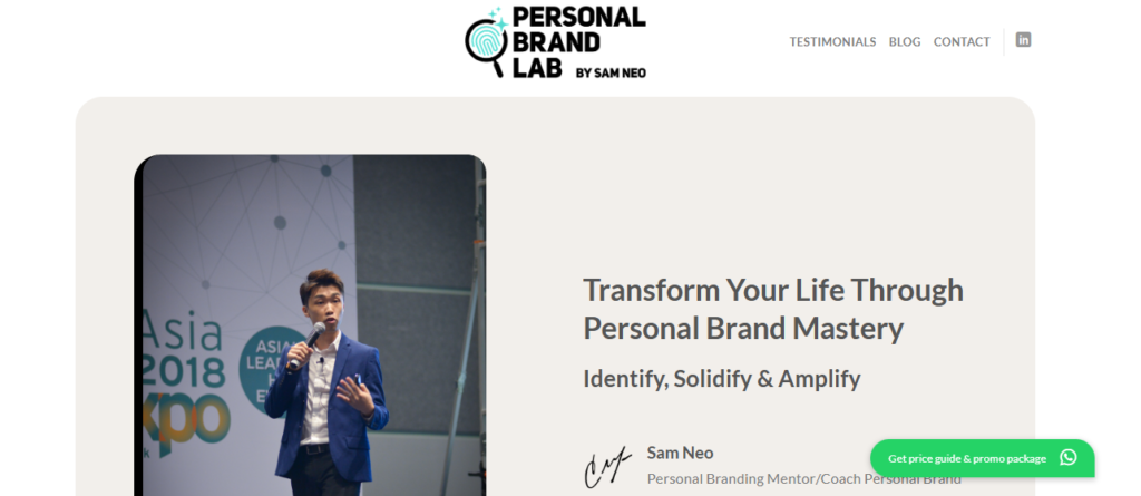 personal branding services, Singapore personal branding experts