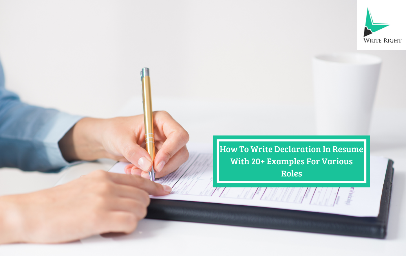 How To Write Proper Declaration In Resume With 20+ Examples For Various Roles